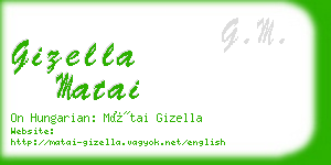 gizella matai business card